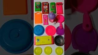 Diy Unboxing  Kitchen🍴set  ☕🫖  Fridge  Pras   Table  27 shorts asmr toys [upl. by Parthen]