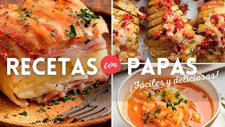 15 recetas con papas para la comida del día ¡Fáciles y deliciosas  Recetas caseras  Cocina Vital [upl. by Sirromad]