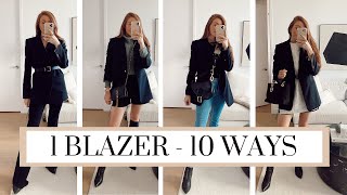 HOW TO STYLE A BLACK BLAZER  10 Black Blazer Outfit Ideas  Autumn Outfits 2020 [upl. by Itraa]