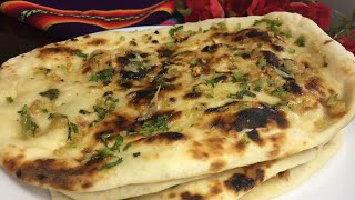 Garlic Naan bread recipe on tawa How to make garlic naan bread [upl. by Layol625]