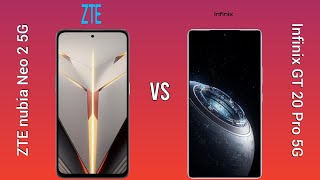 ZTE nubia Neo 2 5G vs Infinix GT 20 Pro 5G  Detailed 5G Phone Comparison [upl. by Hildy798]