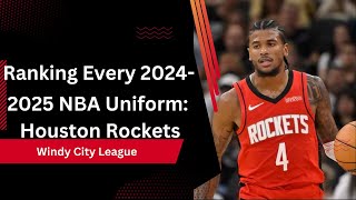 Ranking Every 20242025 NBA Uniform Houston Rockets [upl. by Maurice215]