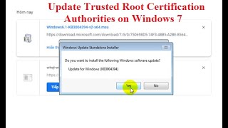 Support for urgent Trusted Root updates for Windows Root Certificate Program in Windows 7 [upl. by Anairad]