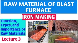 Raw Material of Blast FurnaceFunction and Importance blastfurnace ironmaking [upl. by Adrial]