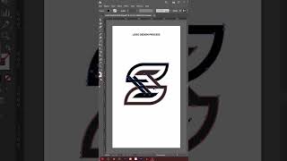 Monogram Logo design idea in Adobe illustrator speed art tutorial logo design [upl. by Nasya872]