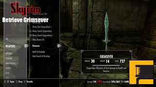 Skyrim Retrieve Grimsever [upl. by Hadnama28]