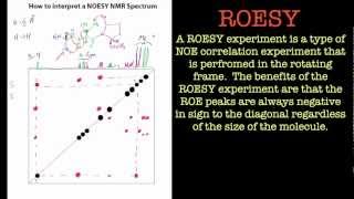 How to interpret a NOESY NMR spectrum [upl. by Dnalevets983]