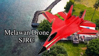 Drone SJRC Balapan Dengan Jet [upl. by Clothilde]