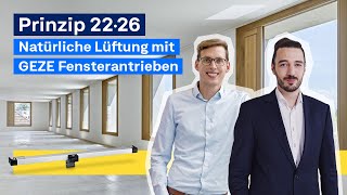 Klimaneutrale Gebäude durch natürliche Lüftung Messe Talk  GEZE x 22·26 [upl. by Chaffin]