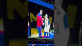 MVP to MVP Mac gives Jokic the NBA MVP Trophy [upl. by Eesac358]