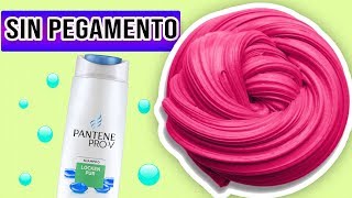 SLIME SIN PEGAMENTO 💦Slime con Champú Jabón de para Platos Recetas FÁCILES [upl. by Attenod816]