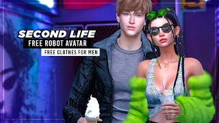 NEW Catwa evox KEVIN head  Free Robot Avatar SciFi Con event  Free Clothes x MEN Second Life [upl. by Ranilopa]