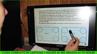 CURSO DE DISEÑO MOLDES Y CONFECCIÓN DE CARTERAS Y BOLSOS [upl. by Ecnahs]