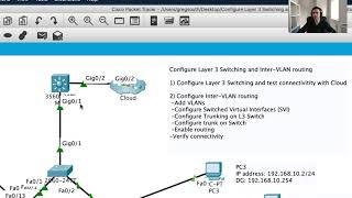 Configure Layer 3 Switching and Inter VLAN Routing Part ONE [upl. by Letnohc]