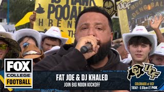 DJ Khaled Fat Joe deliver a PASSIONATE speech on CFB ahead of UCF vs Colorado  Big Noon Kickoff [upl. by Gahl]