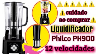 RESENHA DO LIQUIDIFICADOR PHILCO PH900 preto 1200W 12 VELOCIDADES [upl. by Wilbert]