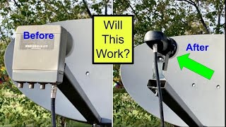 Installing a Replacement LNB on a Satellite Dish for Satellite TV [upl. by Whalen]