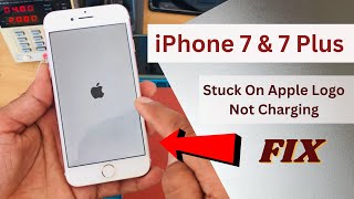 iphone 7 stuck on apple logo fixapple logo then blank screen fixiphone restarting problem fix [upl. by Olathe]