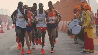 Delhi Half Marathon 2018 – FULL RACE [upl. by Legge]