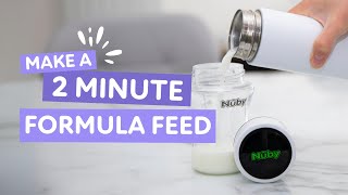 Make a 2 minute formula feed with RapidCool™  Nuby UK [upl. by Ramona]