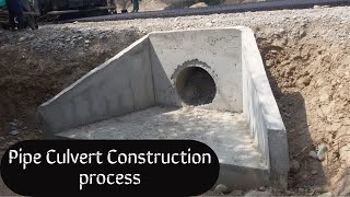 Pipe culvert construction sequence on Site  Step By Step construction activities of pipe culvert [upl. by Keelia27]