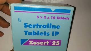 Zosert 25 tabletssertraline tablets [upl. by Airtened]