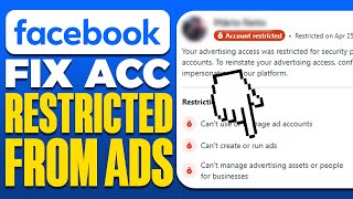 How To Fix Facebook Account Restricted From Advertising 2024 [upl. by Alolomo]