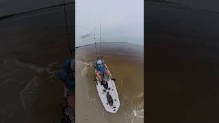 Beaching the Hobie Lynx Using Texas Power Paddle Motor [upl. by Lede606]