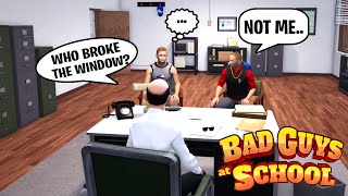 SIMASGAMER AND GUST BULLYING SGDAD in BAD GUYS AT SCHOOL SIMULATOR [upl. by Dragon]