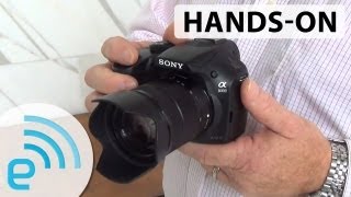 Sony Alpha A3000 handson  Engadget [upl. by Yarazed]