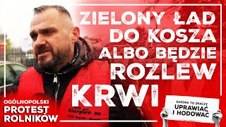 Szok Ostre słowa górnika na proteście rolników strajkrolników rolnictwo górnik [upl. by Petulah]