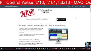 FT Control Yaesu ft710 ft101 ftdx10  MAC iOs [upl. by Nwahsyd]