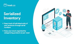 How to manage Serialized Inventory in Hisab  Desktop  Hindi [upl. by Eolande]