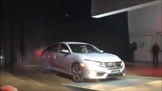 Apresentação do novo Honda Civic 2017 em São Paulo [upl. by Clapp869]