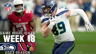 Seattle Seahawks vs Arizona Cardinals Game Highlights  NFL 2023 Week 18 [upl. by Ellimac478]