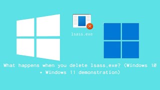 What happens when you kill lsassexe in the task manager Windows 10  Windows 11 demonstration [upl. by Laval925]