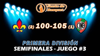 Primera  Playoffs  Semifinal  Juego 3 5 Bahiense del Norte 2 100  105 1 Leandro N Alem [upl. by Esimorp]