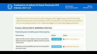 Video compilazione domanda terza fascia ATA 2021 2023 terzafasciaata graduatorieata tutorial [upl. by Cobby]