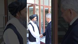 Mullah Baradar Akhund met with Sergey Shoigu afghanistan russia [upl. by Hgielrac449]