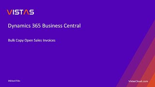 Dynamics 365 Business Central  Bulk Copy Open Sales Invoices  Business Central Extension [upl. by Ettelrats]