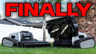 Worlds FIRST Robot Mower with Real Mower Blades – Insane Results [upl. by Lenhart]