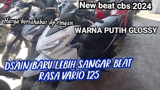 all new beat cbs warna putih glossy 2024 keren makin agresif [upl. by Haily]