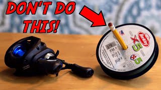 Youll NEVER Spool a Fishing Reel the Same After Watching This [upl. by Solly]