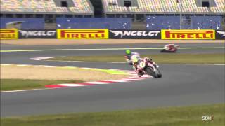 2014 WSBK MagnyCours – TissotSuperpole highlights [upl. by Nilrak]