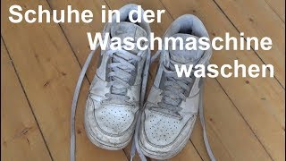 Kann man Turnschuhe in der Waschmaschine waschen Schuhe in Waschmaschine waschen [upl. by Nie]