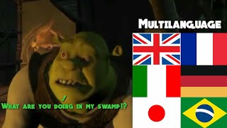 quotWhat are you doing in my swampquot in 12 Languages  Shrek [upl. by Reid622]