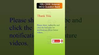 10th CBSE Science MCQ Question Bank Part 140 [upl. by Ida]