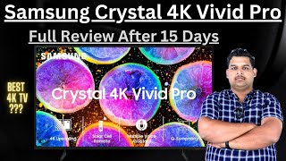 Samsung Crystal 4K Vivid Pro Smart TV 2024  Best 4K TV  Samsung 4K In India [upl. by Naaman]