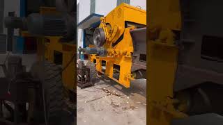 Drum wood chipper for producing big size wood chips [upl. by Roseanne]