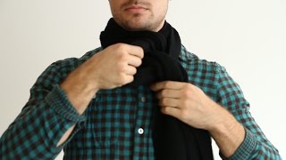 5 Ways to Tie a Scarf Mens Style Tips [upl. by Paff871]